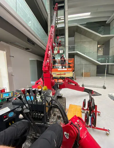 Montaggio ascensore minigru 376